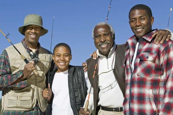 black men out on a fishing trip